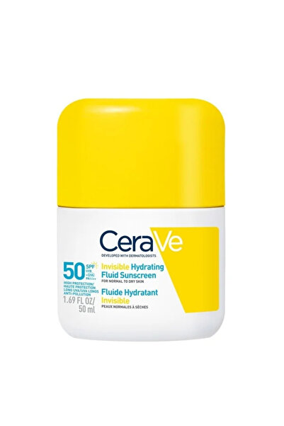 CeraVe Αόρατο Ενυδατικό Αντηλιακό Υγρό - Ελαφρύ Αντηλιακό Προσώπου για Κανονι...
