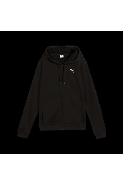 Puma TAD ESSENTIAL W FT FZ Siyah Kadın Sweatshirt