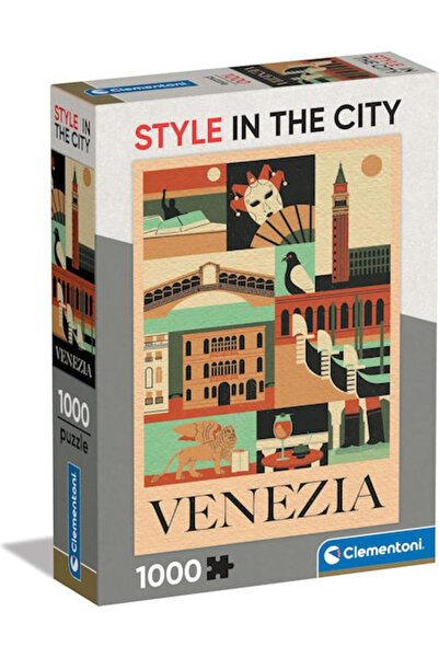 CLEMENTONI Puzzle de 1000 de piese, stil Oraș Veneția, Cod: 39846