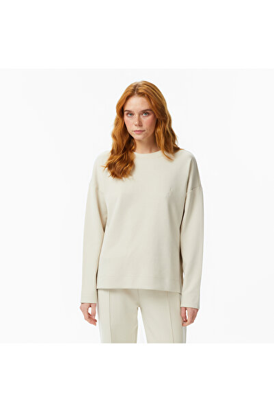 Nautica Kadın Bej Regular Fit Sweatshirt