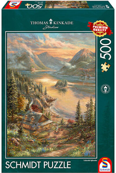 Schmidt Spiele Puzzle 2D Splendoare pe malul lacului 500 Piese Cod: 59710
