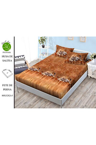 naniland.ro Husă de Pat Finet 2 Persoane 3 Piese cu Elastic 180x200 cm, Model...