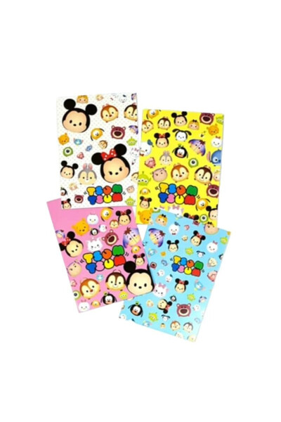 Paradise Σετ 4 μίνι σημειωματάριων με σχέδιο Tsum Tsum