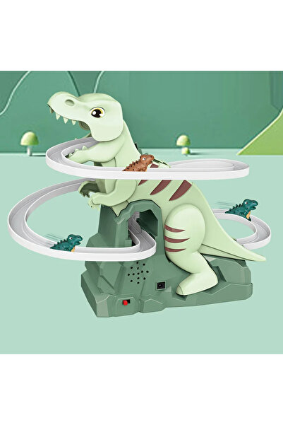 Choice 551A-619 Dinosaur Climbing Slide Music Toy with 3 Dinosaurs Electric S...