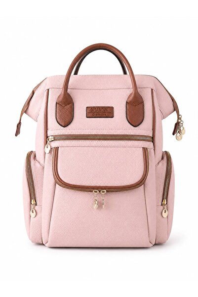 Arn Kids Mother Baby Care Backpack Shoulder Bag Faux Leather Waterproof Therm...