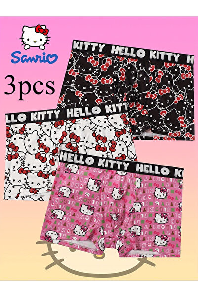 Choice6 M MULTI 6pcs Hello Kitty Print Men's Sports Boxers Pantie Trunks Unde...