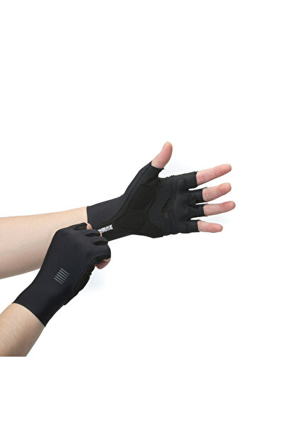 Choice14 XL YGS304 black YKYWBIKE Unisex Cycling Gloves Half Finger Full Fing...