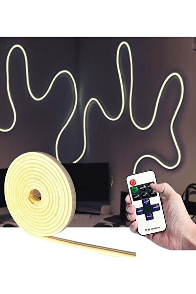 burul 5 Metre Gün Işığı Esnek Neon Led Şerit Dimmer Kumandalı Dekoratif Aydın...