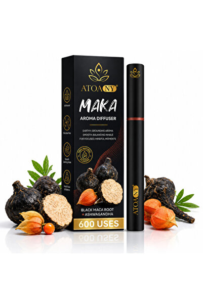 ATOANY Inhalatoare (600 utilizări, fără nicotină). MAKA: maca neagră, ashwaga...
