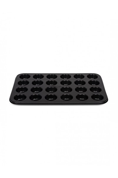 Patisse Tava pentru briose, Patisse, Otel, 28cm, Negru