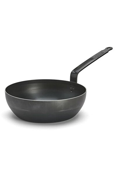OEM Tigaie adâncă de Buyer, 28 cm, otel carbon, anti-alergic, albastră