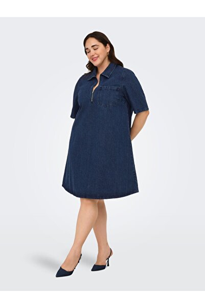 Only Carmakoma Jeanskleid CARAMY Kurzes Kleid