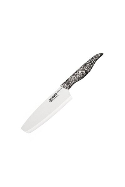 Samura Cutit Nakiri Samura, ceramic 165mm alb-negru 180g