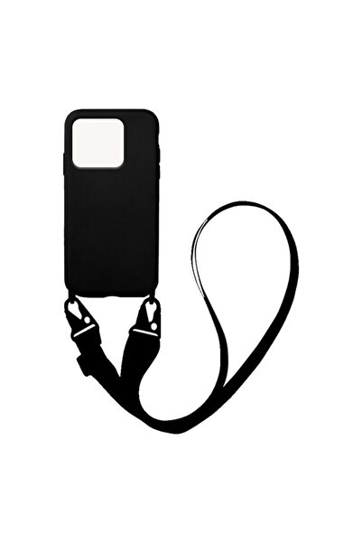 OEM Liquid Strap Πίσω Θήκη Σιλικόνης με Λουράκι Μαύρο (Redmi Note 13 Pro 4 G ...