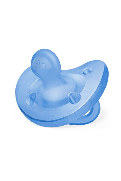 Chicco Suzetă anatomică PhysioSoft, S, Albastru, 6-16 luni
