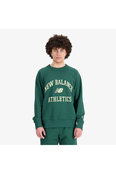 New Balance Hanorac sportiv din fleece cu guler rotund