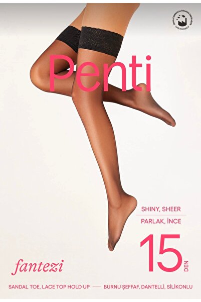 Penti KADIN FANTAZİ 15 DEN DANTELLİ HOLD UP JARTİYERSİZ ÇORAP