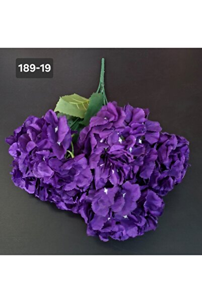 LUCIDIUSDECOR Buchet cu hortensii artificiale mov intens - 52cm