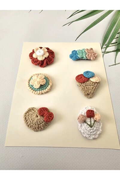 Hand Mother's Since 2024 Hairless Baby Hair Clips 6-Piece Mixed Sets Hanmade ...