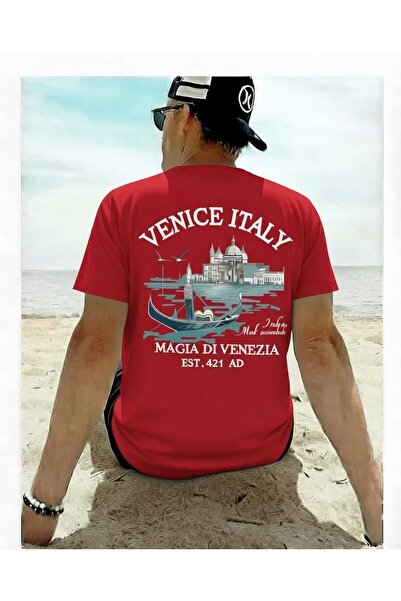New Shine Venice Italy Printed Cotton T-Shirt