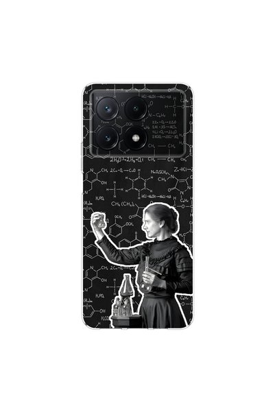 PPKin حافظة شفافة متوافقة مع هاتف Poco X6 Pro من تصميم Scientist 3