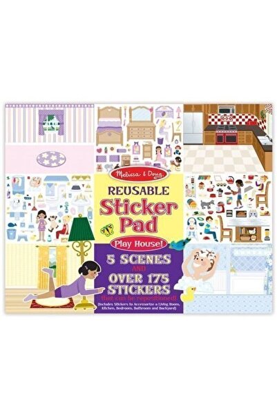 Melissa & Doug Επαναχρησιμοποιούμενα Αυτοκόλλητα - Παιχνίδι Σπιτιού (14197)