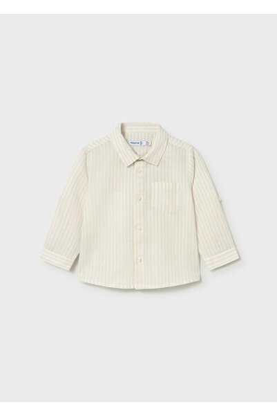 MAYORAL Baby Boy Striped Shirt Cream 1118