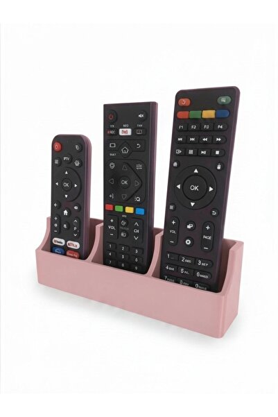 usin Pink Tabletop Remote Control Organizer with 3 Compartments for Tv, Satel...