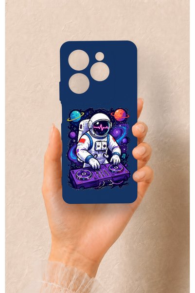 Vip Case Infinix Hot 40 Pro Compatible Astronaut Dj Patterned Silicone Case