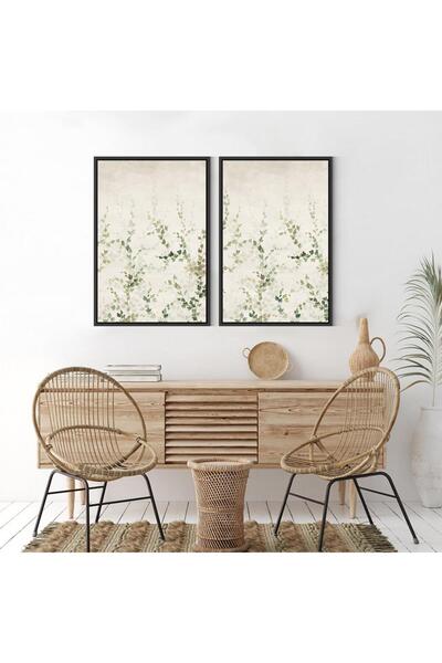 designadv Double Wall Pictures - Brown Frame