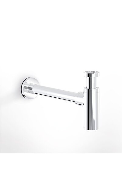 Eurorama R0262 Chrome Σιφών Νιπτήρος Minimal με Αποσπώμενο Πώμα για Καθαρισμό...