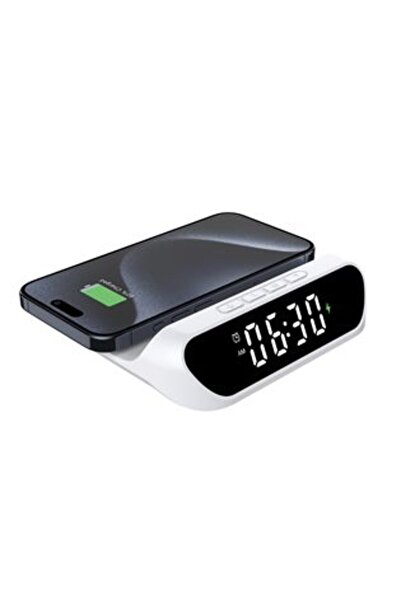 OEM Ceas deșteptător cu încărcare wireless Qi de 15 W – 3 în 1