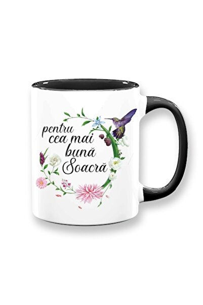 OEM Cană cu mesaj: Pentru cea mai bună soacră, Betaprint, albă cu interior ne...