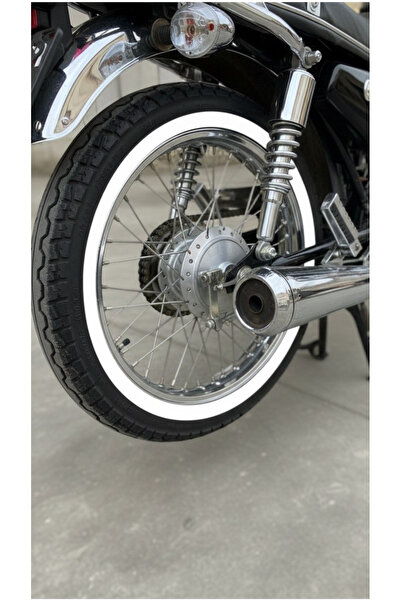 AYM Motorsiklet Lastik Yanağı Beyaz 17 (200-17*2.50-17*2.75-17) Jant İNCE YAN...