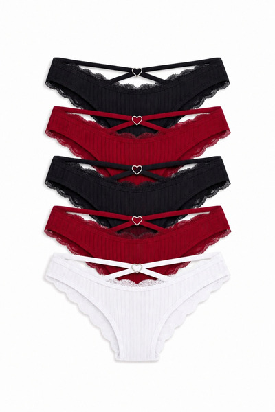 MAVİ QUMSAL Ringed Ribbed Cotton Socks for Everyday and Special Occasions: Bl...
