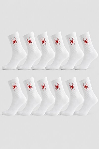 Stylovi Spidercore 12 Pairs Socks Pack - White Ultra Comfortable Premium Spor...