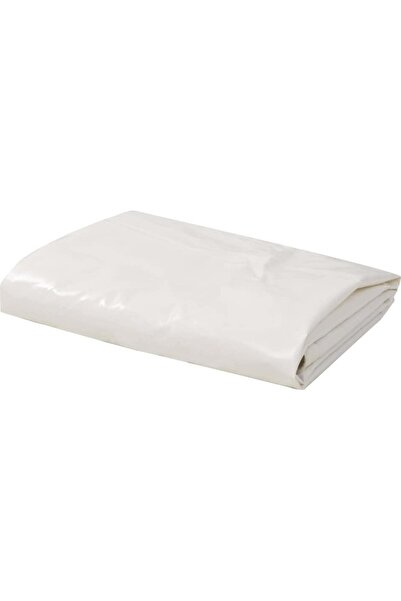 KRAUSMANN 180WW Μουσαμάς με Κρίκους 6 × 10m 180gr/τμ Λευκό-λευκό