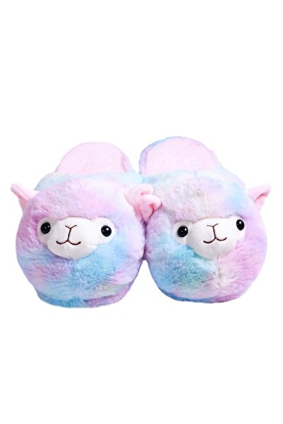 Slippers Ουνισέξ Βελούδινες Παντόφλες Σπιτιού Αλπακά, Πολύχρωμες, 36-40