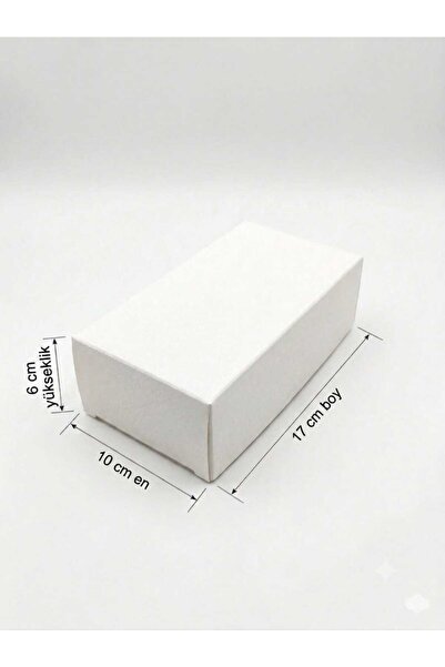 Kutu Ambarı Beyaz Kutu Karton Hediye Kutusu 10x17x6 cm