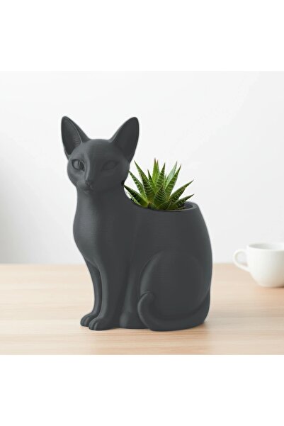 OEM Ghiveci decorativ animalut, model felina, imprimat 3D