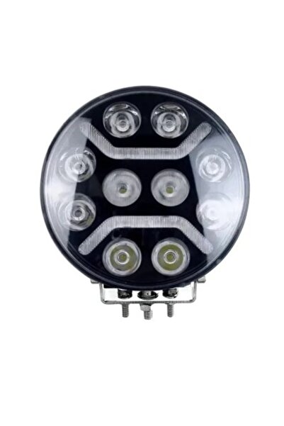 Xenon Bright Proiector auto LED alb și galben cu funcție DRL, Rotund 9 ", 120...