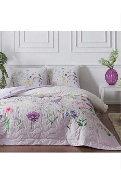 Taç Ranforce 100% Cotton Quilted Duvet Cover Set Double Size