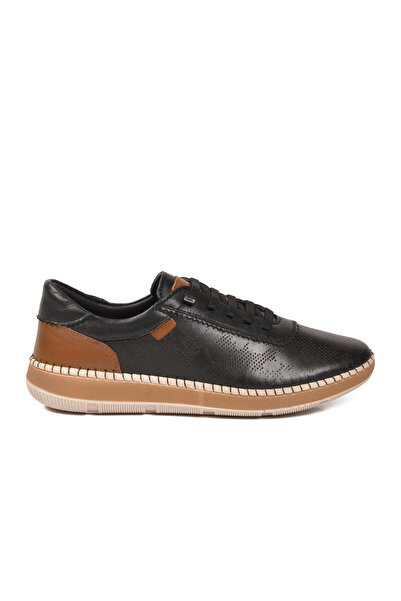 Voyager Pantofi casual de damă din piele naturală neagră Memory Foarm Z543 Z