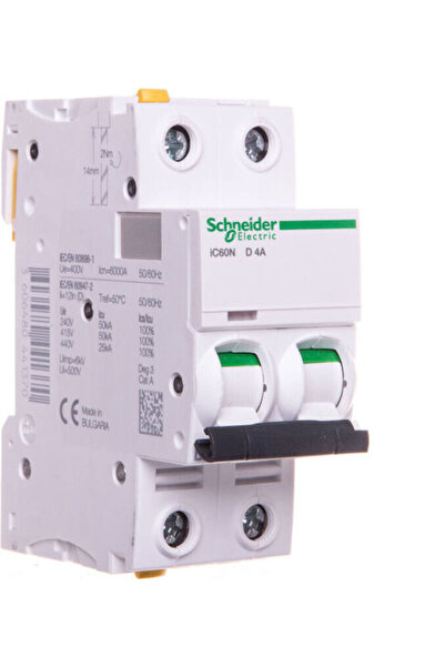 Schneider Electric Disjunctor automat 4A bipolar AC/DC A9F05204