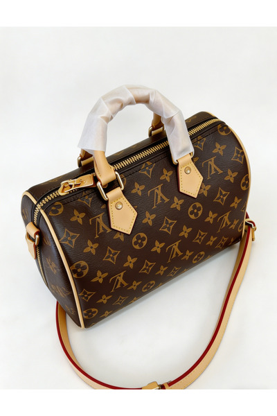 LV L.V Classic Dark Brown Speedy Monogram Bag (Handbag/Shoulder Bag)