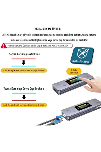 Yıldızan Edl Shop Jeyi I9X Visual Smart Write Protection Feature M.2 (Pcie) N...