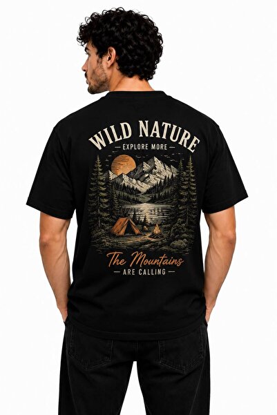 EYMORA Wild Nature Mountain Scenery Printed Unisex Outdoor & Camping Themed W...