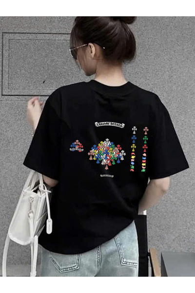 SAUDI Men and Women's 100% Cotton T-Shirt - Oversized Crew Neck Short Sleeve ...