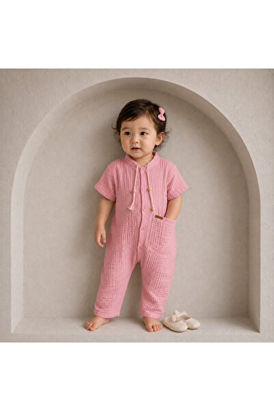 happykds123 Şeker Muslin Jumpsuit