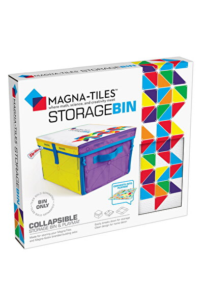 Magna Tiles Cutie de depozitare și covor de joacă Magna-Tiles